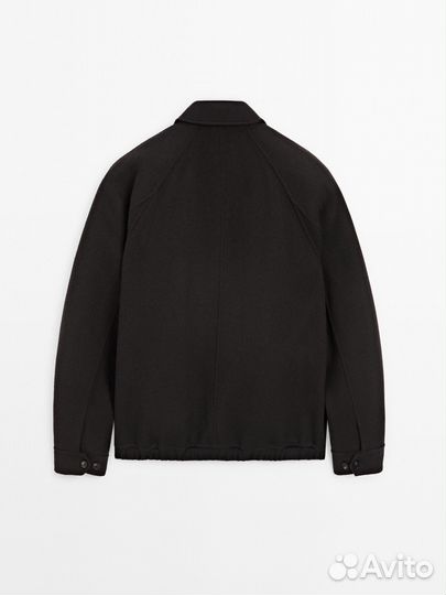 Мужской жакет Massimo Dutti Double wool blend bomb
