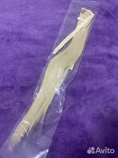 Накладной хвост блонд