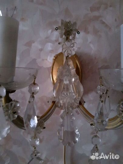 Бра хрустальное