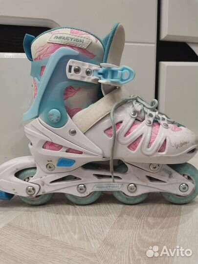 Роликовые коньки детские раздвижные +защита