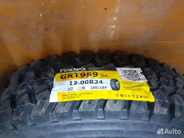 Колесо в сборе с диском 12.00R24 20PR 160/157K TT