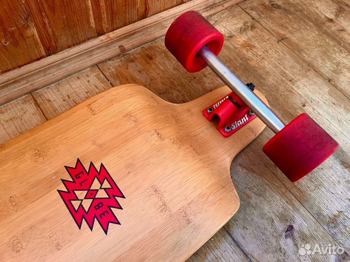 Лонгборд globe bannerstone RED/bamboo 9.5 X 41