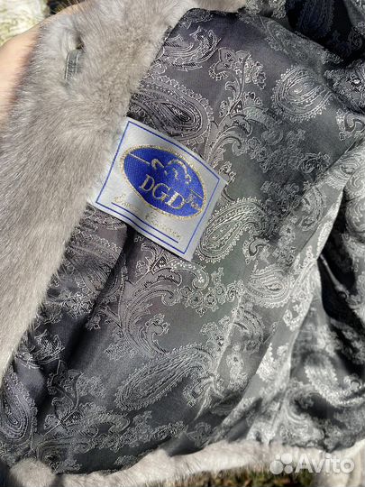 Шуба норковая серая с капюшоном 44 46