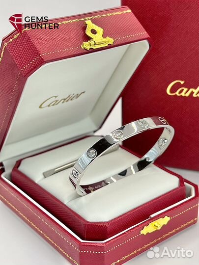 Браслет cartier love с бриллиантами