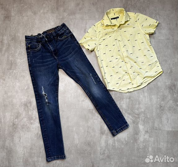 Джинсы и рубашка next 122