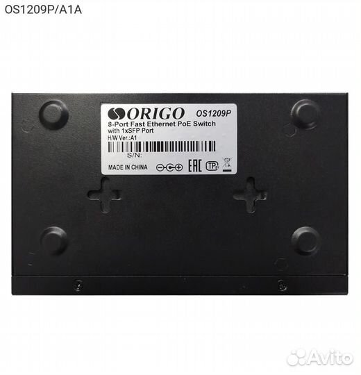 Коммутатор origo OS1209P 8-PoE Неуправляемый 9-por