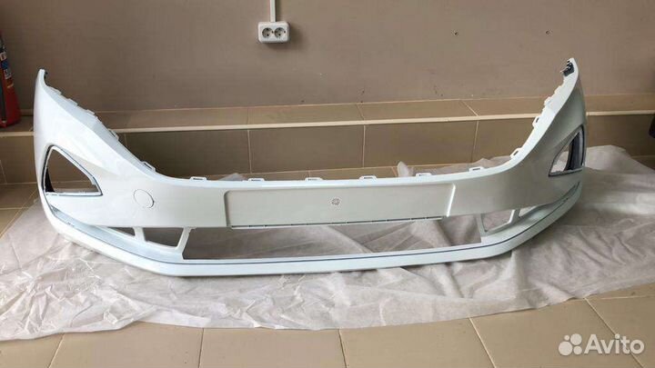 Бампер передний volkswagen polo 2020 год