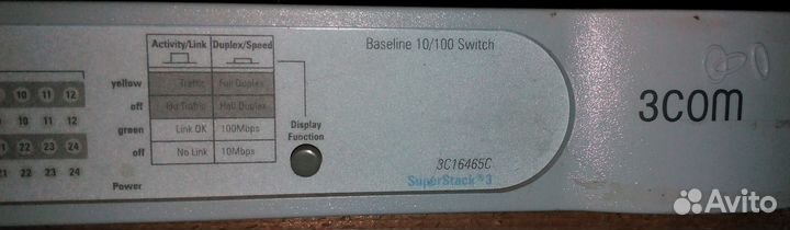 Коммутатор 3COM baseline 10/100 switch 24 port