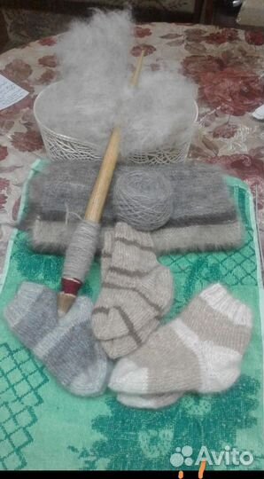 Носки, перчатки, варежки из собачьей шерсти
