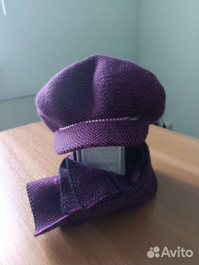 Кепка женская с шарфом