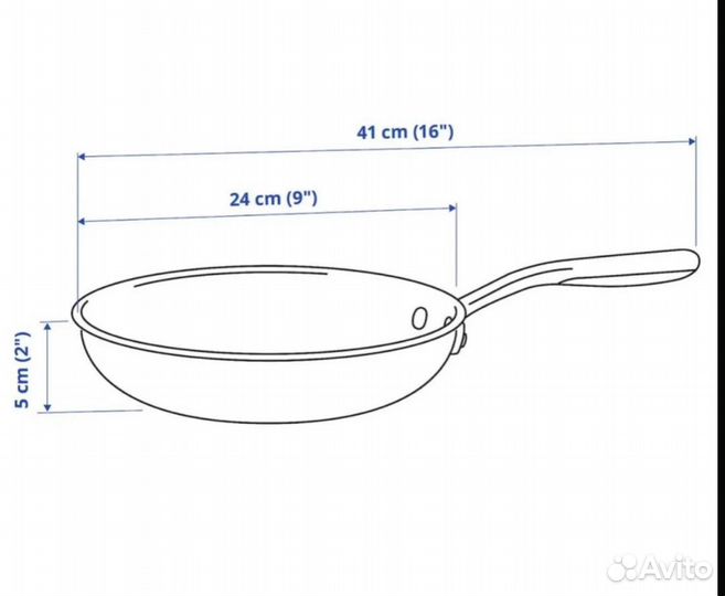 Сковорода IKEA sensuell 24см