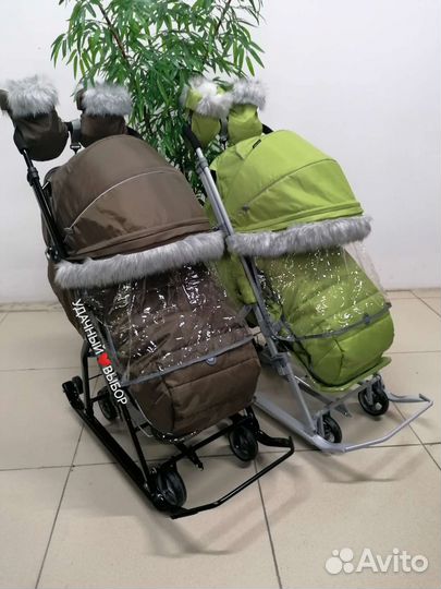 Новые санки-коляска Nika 7-5SK (в наличии)