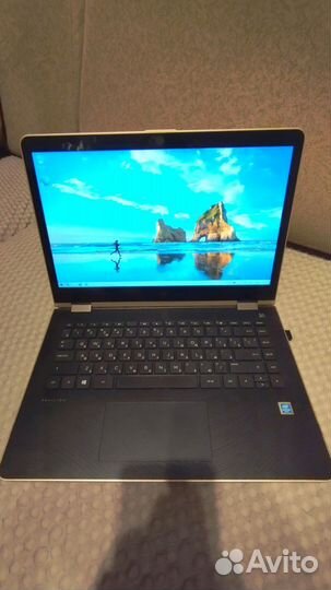 Ноутбук HP Pavilion x360 14-ba047ur Gold