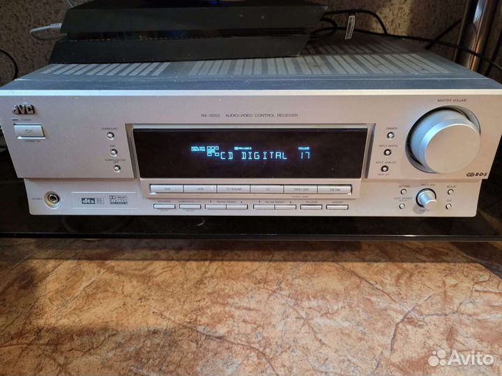 Ресивер JVC, колонки Yamaha