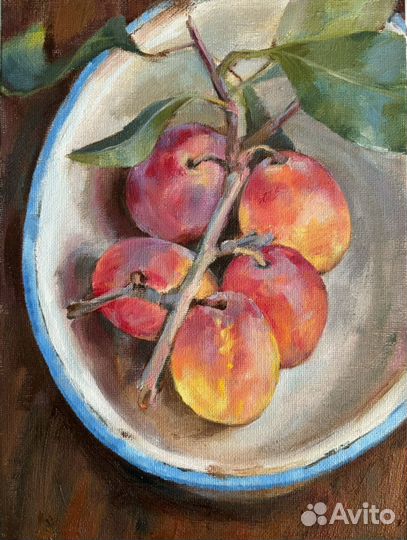 Сливы живопись маслом картина
