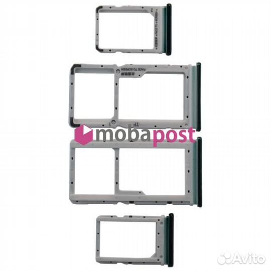 Контейнер SIM для Xiaomi Redmi Note 8 Pro Зеленый