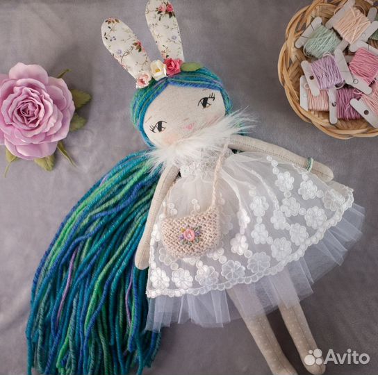 Авторская текстильная кукла ручной работы