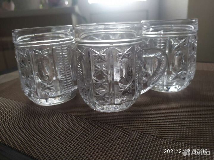 Кружка хрусталь 6шт цена за набор