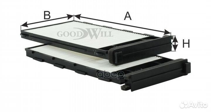 Фильтр салона nissan almera -00 AG 590 2K CF Go