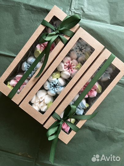 Тюльпаны из зефира на 8 марта