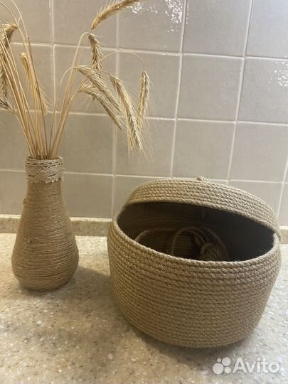 Корзина для хранения с крышкой