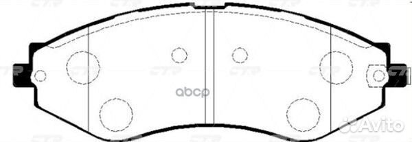 Колодки тормозные дисковые перед GK0440 CTR