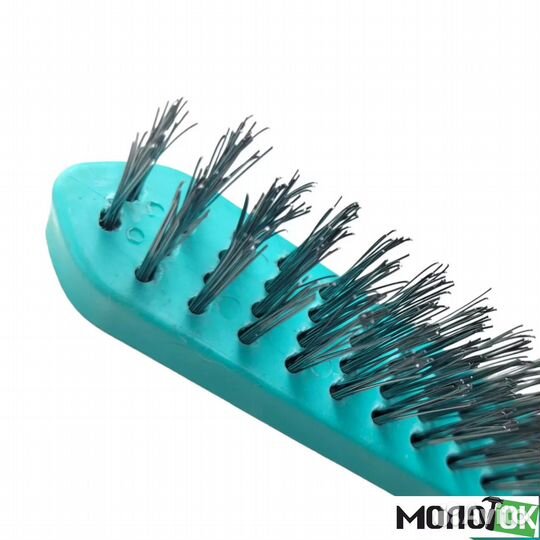 Щетка металлическая ручная, 4-рядная, пластиковая