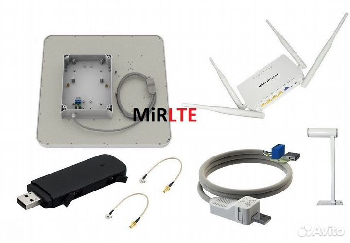 Huawei E3372 с Антенной 2х20dBi zeta MiMo BOX