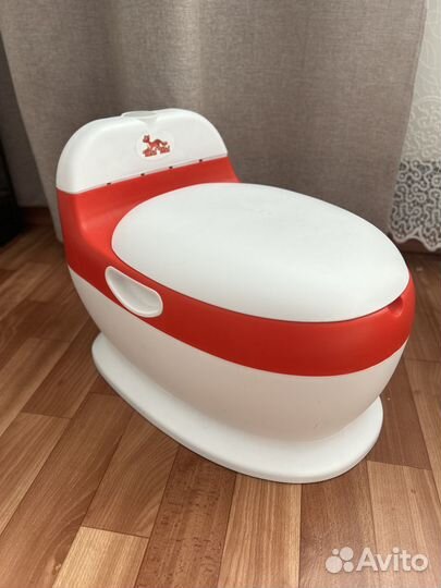 Детский горшок унитаз музыкальный