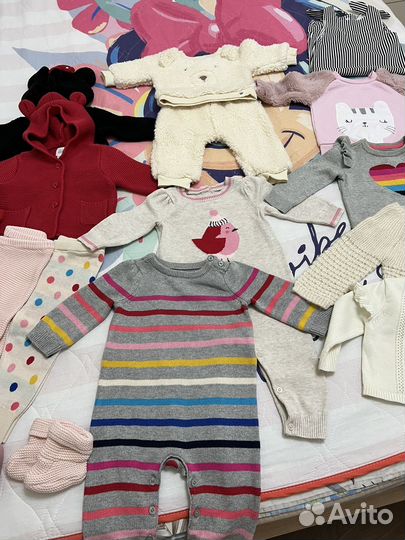 Детские вещи пакетом для девочек 3-6м