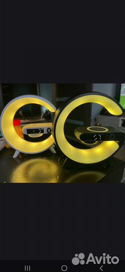 Умный Светильник с Колонкой/Беспроводной зарядкой