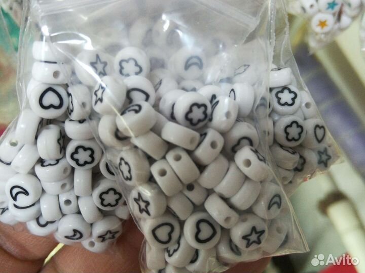 Кубик бусины буквы цифры