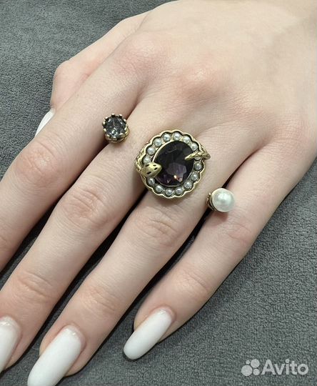 Alexander mcqueen кольцо
