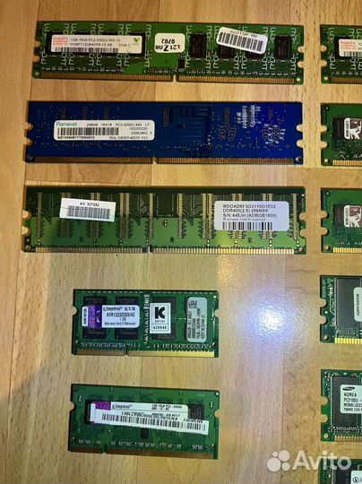 Оперативная память ddr, ddr2, so-dimm, kingston
