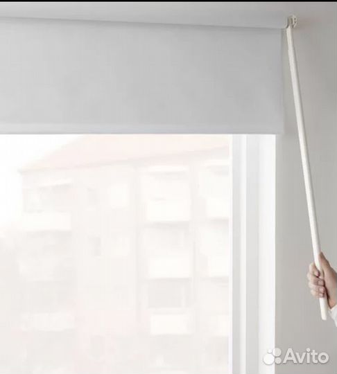Рулонные шторы блэкаут IKEA - fridans белые
