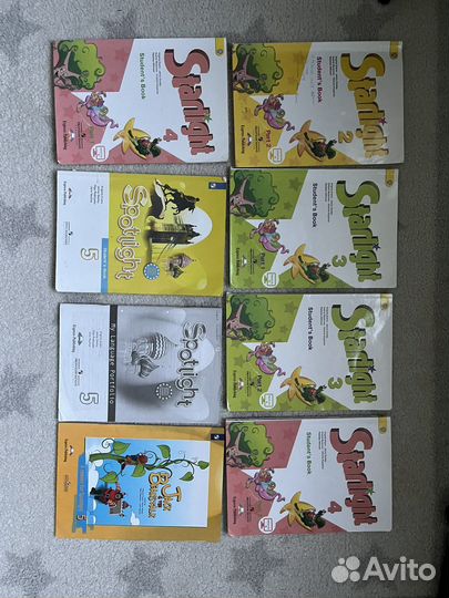 Учебники Starlight Spotlight 2,3,4,5,6,7