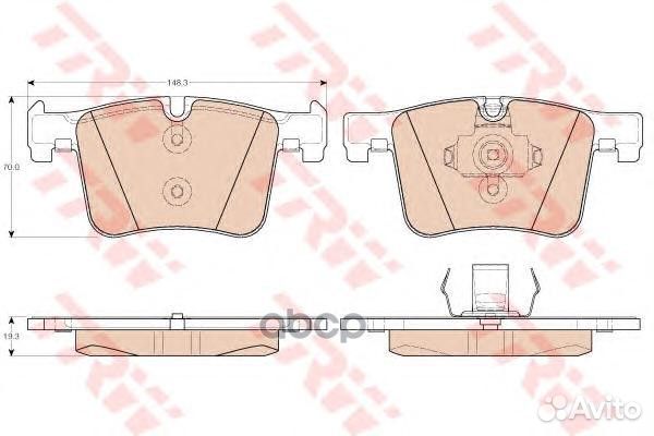 Колодки передние BMW 1 F20, 3 F30, X3 F25 GDB19