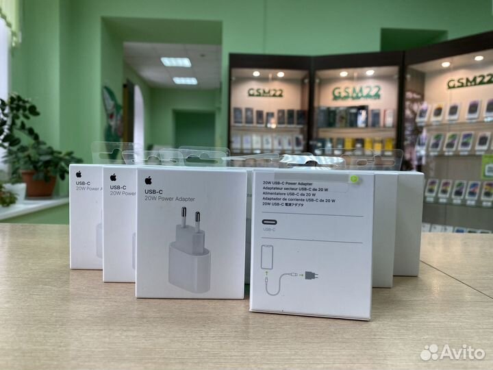 Адаптер питания Apple USB-C 20Вт Гарантия 1 год