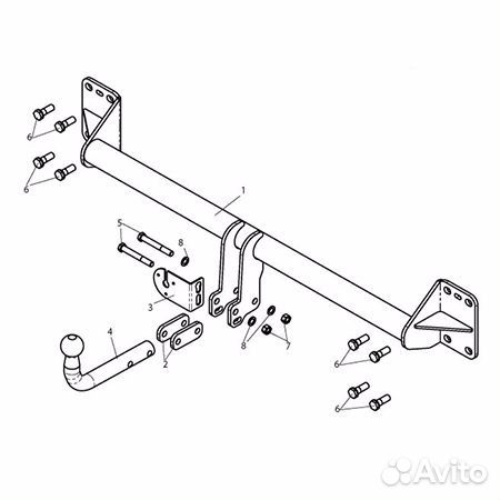 Фаркоп на volkswagen touareg,Audi Q7
