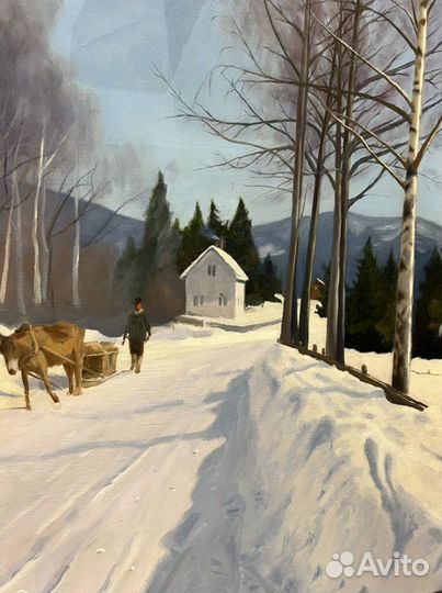 Картина маслом на холсте пейзаж