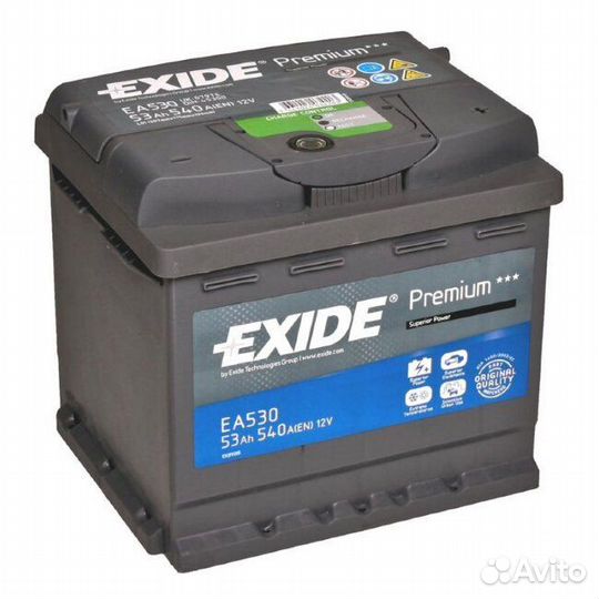 Автомобильный аккумулятор Exide Premium EA530