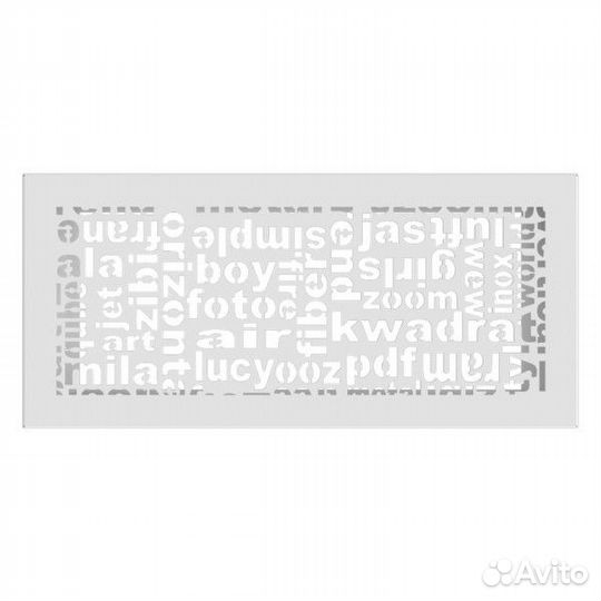 Вентиляционная решетка Kratki ABC Белая) 17 х 17)