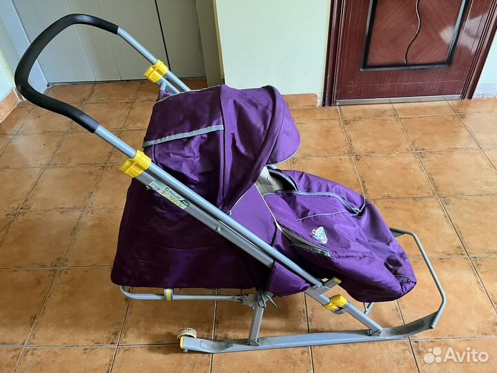 Детские санки коляска ника