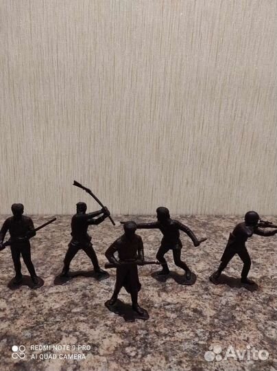 Солдатики индейцы СССР, вся коллекция 8 шт