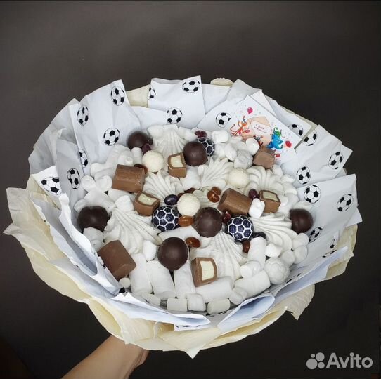 Букеты из зефира. Съедобный букет