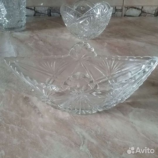 Хрусталь: салатницы, конфетницы,стопки