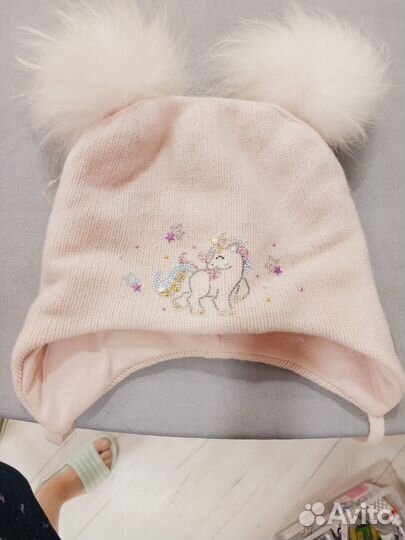 Шапка для девочки зимняя 50 -52
