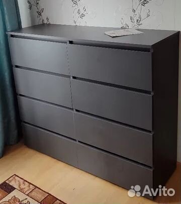 Комод графит новый, аналог IKEA