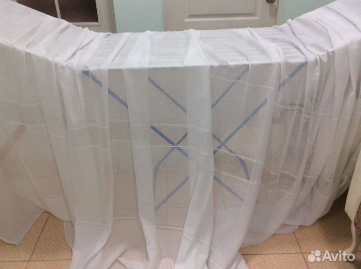 Тюль под лен новый