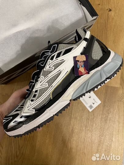 Кроссовки Off white be right back серебро